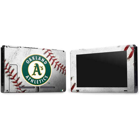 MLB Oakland Athletics Game Ball Nintendo Switch Bundle Skin