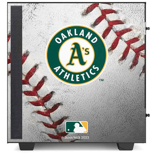 MLB Oakland Athletics Game Ball NZXT H510 Compact ATX Mid-Tower Case Skin