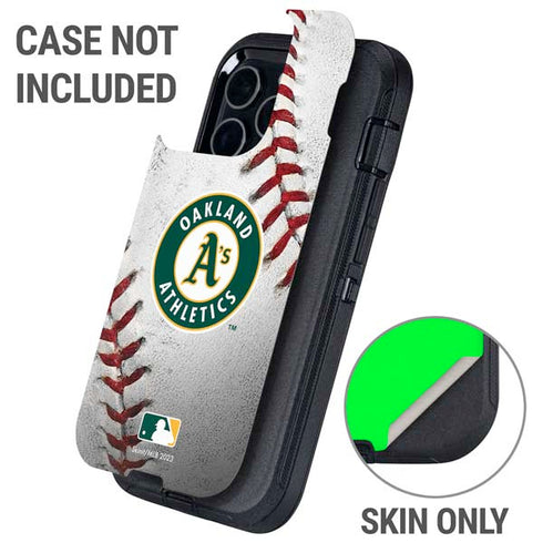 MLB Oakland Athletics Game Ball Otterbox Defender iPhone Skin