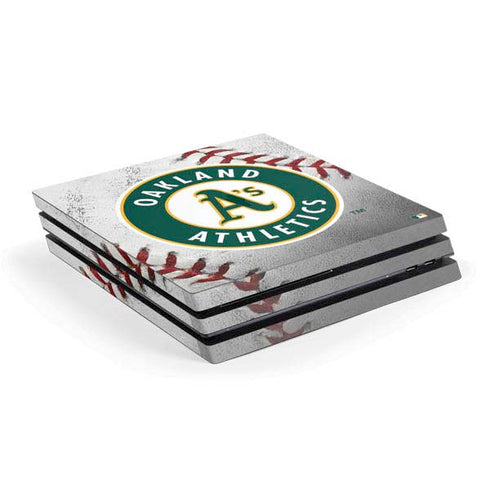 MLB Oakland Athletics Game Ball PS4 Pro Console Skin