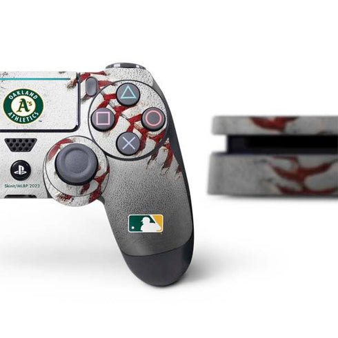 MLB Oakland Athletics Game Ball PS4 Slim Bundle Skin