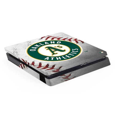 MLB Oakland Athletics Game Ball PS4 Slim Skin