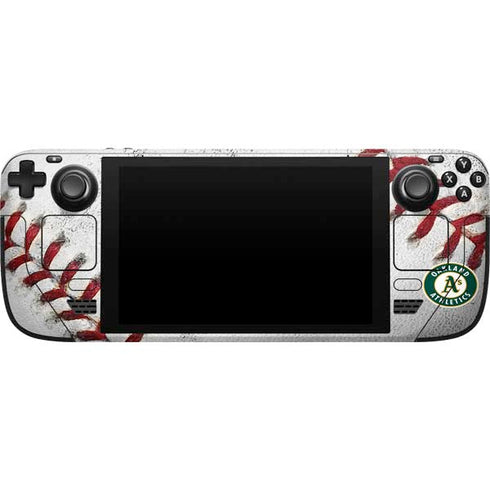 MLB Oakland Athletics Game Ball Steam Deck Handheld Gaming Computer Skin