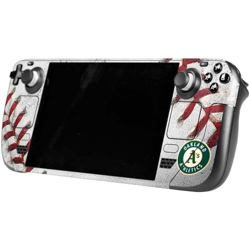 MLB Oakland Athletics Game Ball Steam Deck Handheld Gaming Computer Skin