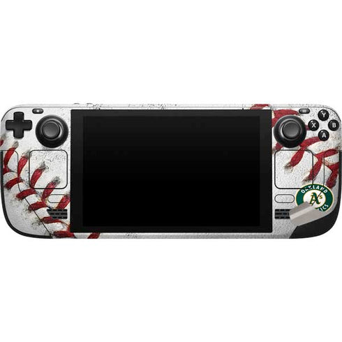 MLB Oakland Athletics Game Ball Steam Deck Handheld Gaming Computer Skin