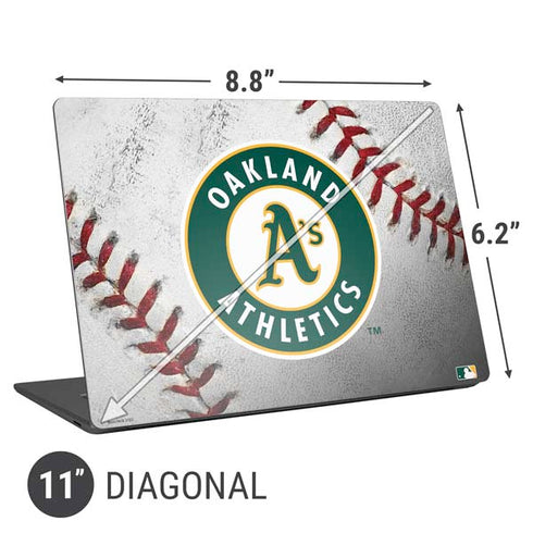 MLB Oakland Athletics Game Ball Universal Laptop 11in (8.8 x 6.2in) Skin