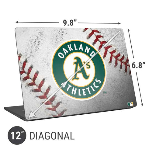 MLB Oakland Athletics Game Ball Universal Laptop 12in (9.8 x 6.8in) Skin