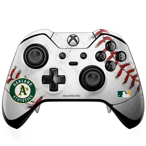 MLB Oakland Athletics Game Ball Xbox One Elite Controller Skin