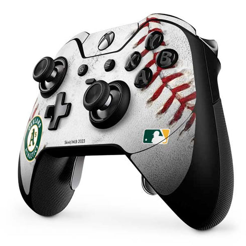 MLB Oakland Athletics Game Ball Xbox One Elite Controller Skin