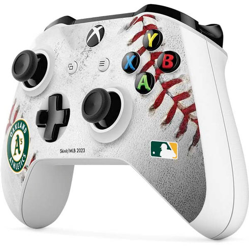 MLB Oakland Athletics Game Ball Xbox One S Controller Skin