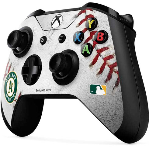 MLB Oakland Athletics Game Ball Xbox One X Controller Skin