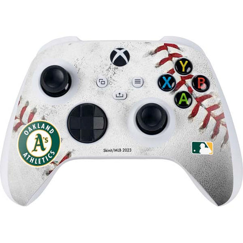 MLB Oakland Athletics Game Ball Xbox Series S Controller Skin