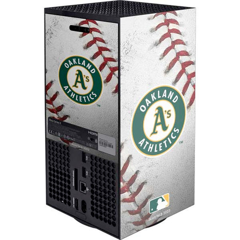 MLB Oakland Athletics Game Ball Xbox Series X Console Skin