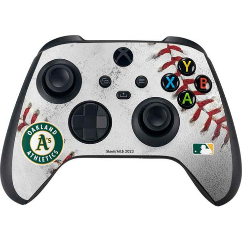 MLB Oakland Athletics Game Ball Xbox Series X Controller Skin