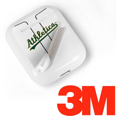 MLB Oakland Athletics Home Jersey Apple AirPods Skin