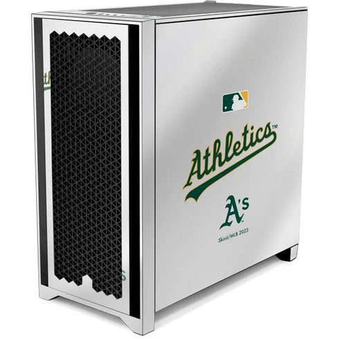 MLB Oakland Athletics Home Jersey Corsair 4000D Tempered Glass Mid-Tower ATX Case Skin