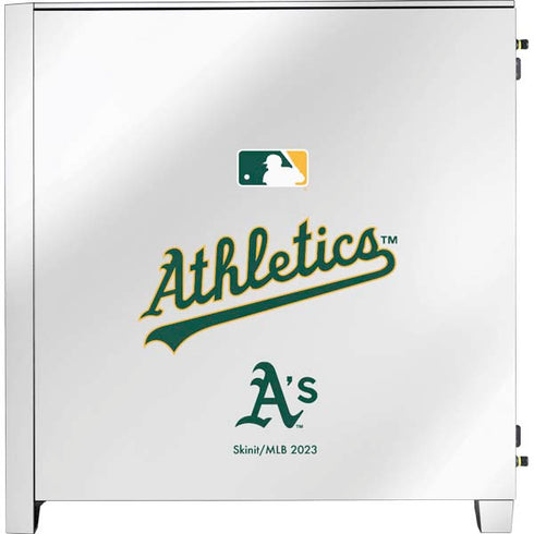 MLB Oakland Athletics Home Jersey Corsair 4000D Tempered Glass Mid-Tower ATX Case Skin