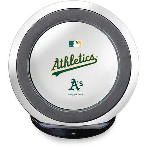 MLB Oakland Athletics Home Jersey Fast Charge Wireless Charging Stand Skin