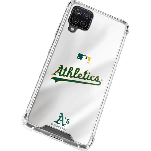 MLB Oakland Athletics Home Jersey Galaxy A12 Clear Case
