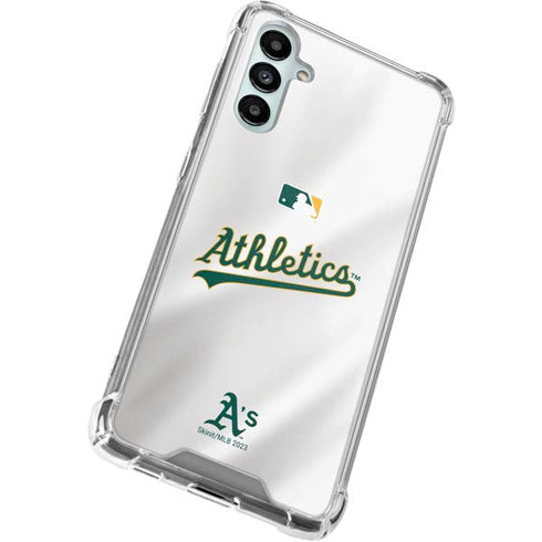 MLB Oakland Athletics Home Jersey Galaxy A14 5G Clear Case
