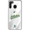 MLB Oakland Athletics Home Jersey Galaxy A21 Clear Case