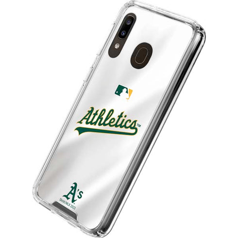 MLB Oakland Athletics Home Jersey Galaxy A30 Clear Case