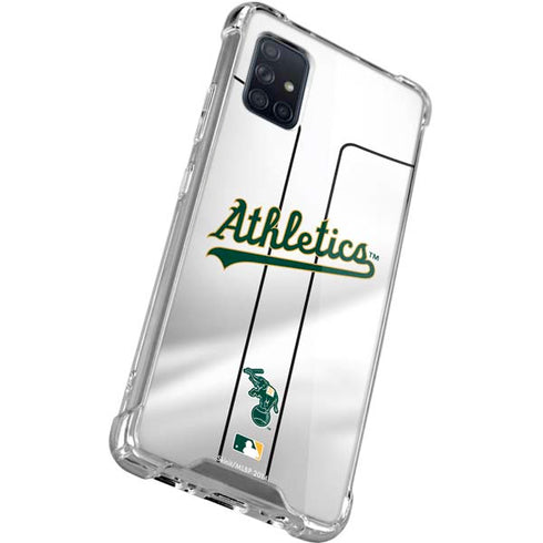 MLB Oakland Athletics Home Jersey Galaxy A51 5G Clear Case