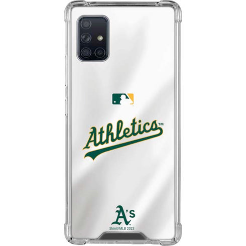 MLB Oakland Athletics Home Jersey Galaxy A51 5G Clear Case
