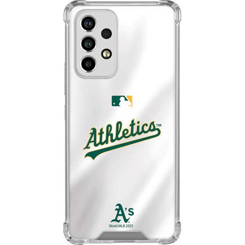 MLB Oakland Athletics Home Jersey Galaxy A53 5G Clear Case