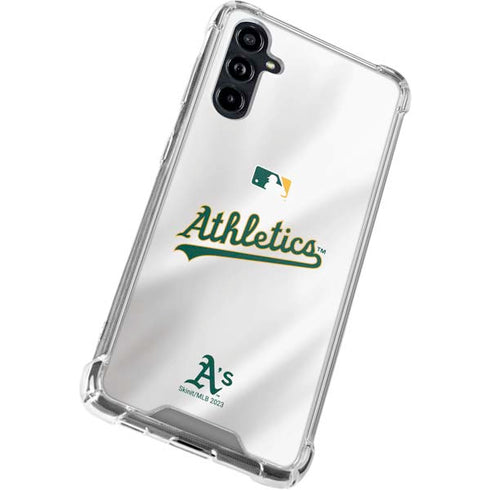MLB Oakland Athletics Home Jersey Galaxy A54 5G Clear Case