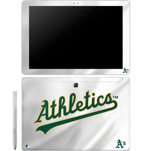MLB Oakland Athletics Home Jersey Galaxy Book 12in Skin