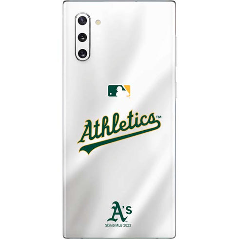 MLB Oakland Athletics Home Jersey Galaxy Note 10 Skin