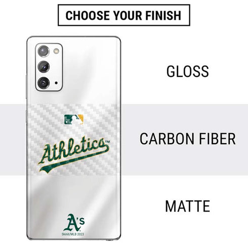 MLB Oakland Athletics Home Jersey Galaxy Note20 5G Skin