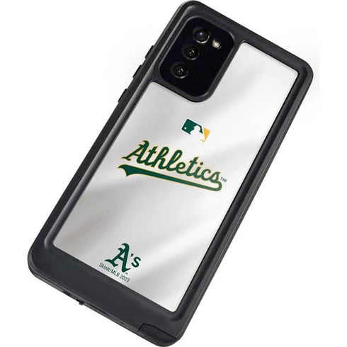 MLB Oakland Athletics Home Jersey Galaxy Note20 5G Waterproof Case