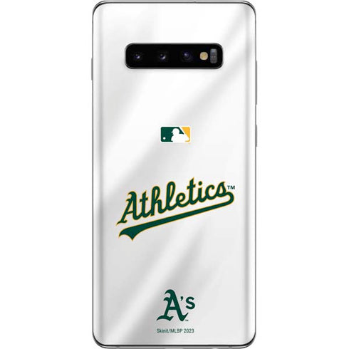 MLB Oakland Athletics Home Jersey Galaxy S10 Plus Skin