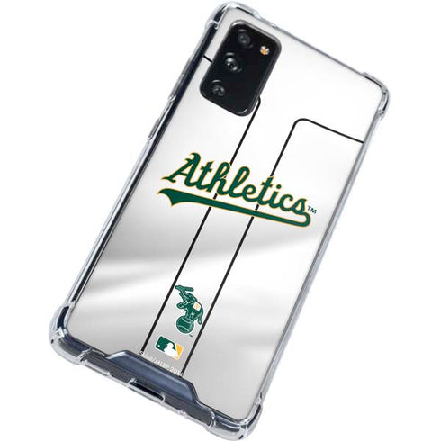 MLB Oakland Athletics Home Jersey Galaxy S20 FE Clear Case