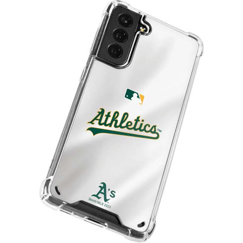MLB Oakland Athletics Home Jersey Galaxy S21 Plus 5G Clear Case