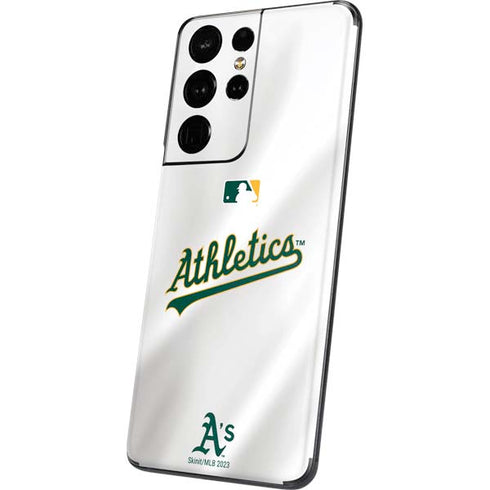MLB Oakland Athletics Home Jersey Galaxy S21 Ultra 5G Skin