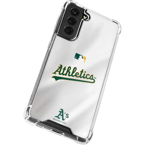 MLB Oakland Athletics Home Jersey Galaxy S22 Plus Clear Case