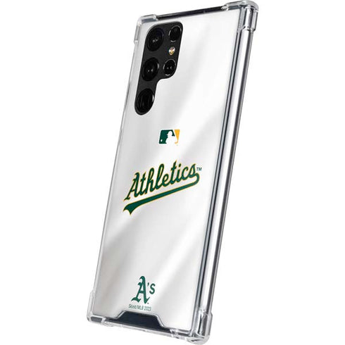 MLB Oakland Athletics Home Jersey Galaxy S22 Ultra Clear Case