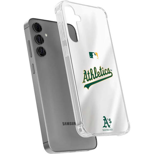 MLB Oakland Athletics Home Jersey Galaxy S24 Plus Clear Case