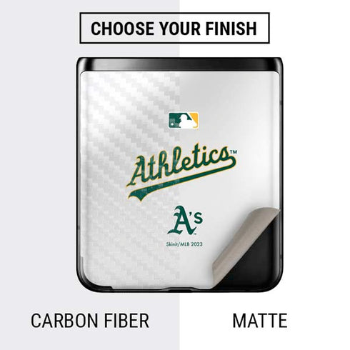 MLB Oakland Athletics Home Jersey Galaxy Z Flip Skin