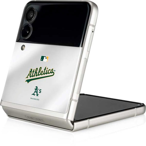 MLB Oakland Athletics Home Jersey Galaxy Z Flip4 5G Skin