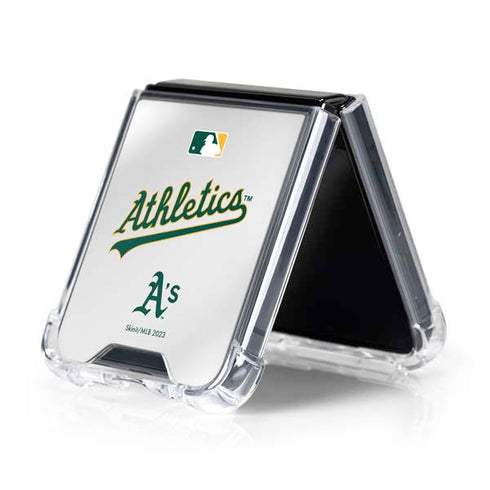 MLB Oakland Athletics Home Jersey Galaxy Z Flip5 5G Clear Case