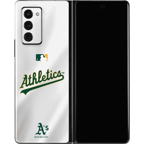 MLB Oakland Athletics Home Jersey Galaxy Z Fold2 5G Skin