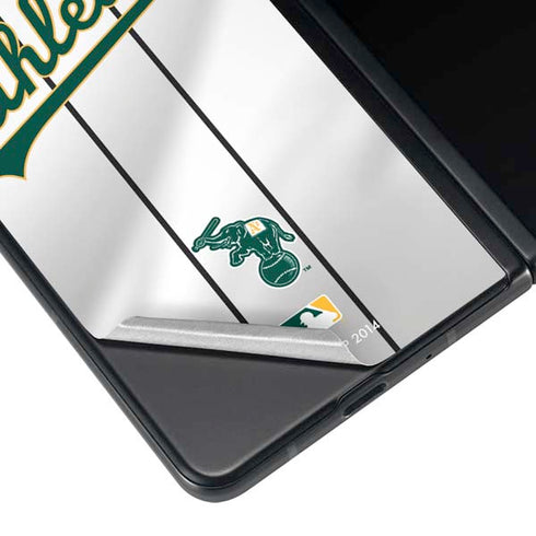 MLB Oakland Athletics Home Jersey Galaxy Z Fold3 5G Skin