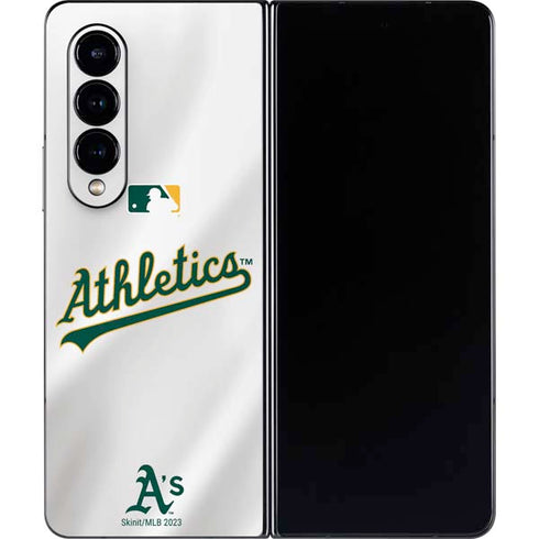 MLB Oakland Athletics Home Jersey Galaxy Z Fold4 5G Skin