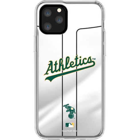MLB Oakland Athletics Home Jersey iPhone 11 Pro Clear Case