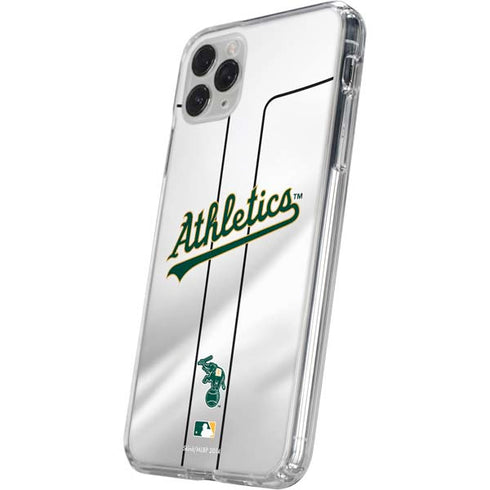 MLB Oakland Athletics Home Jersey iPhone 11 Pro Clear Case