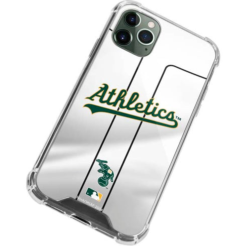 MLB Oakland Athletics Home Jersey iPhone 11 Pro Max Clear Case